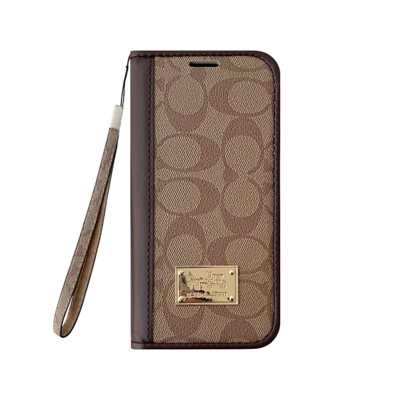 Leather Fold CH iPhone Case With Wallet And Strap-ZDK002