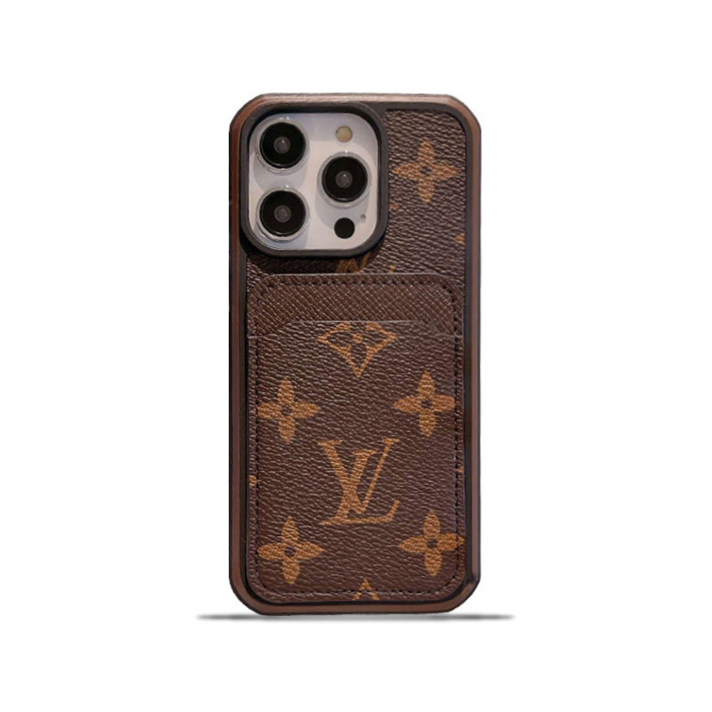 Monogram iPhone Case With Card Holder Big Printing -ZP241107-GTOCASE