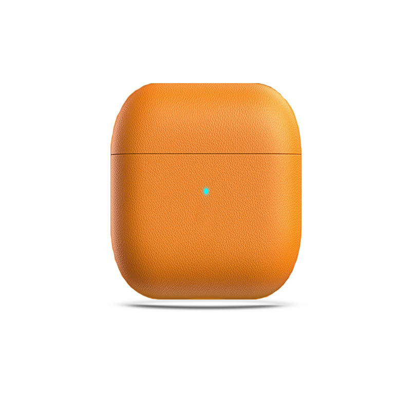 Leather Case For AirPod Orange-CSK241104-GTOCASE