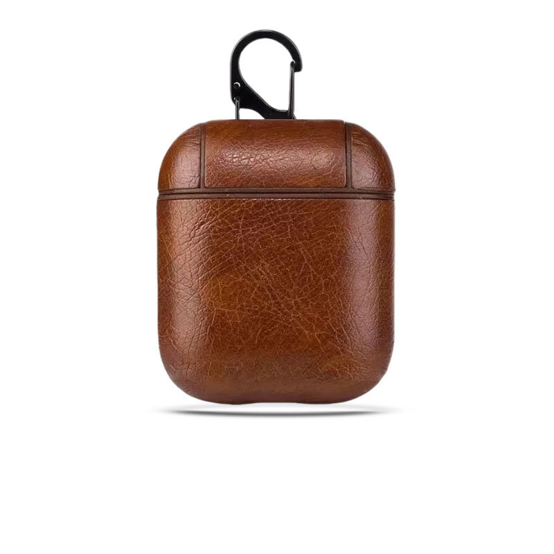 Leather Case For AirPods Brown-ZP240703-GTOCASE