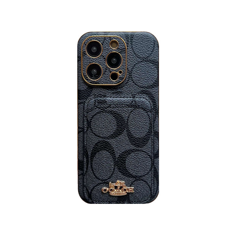 CH  iPhone Case With Card Holder  Coffe  -KB241651-GTOCASE