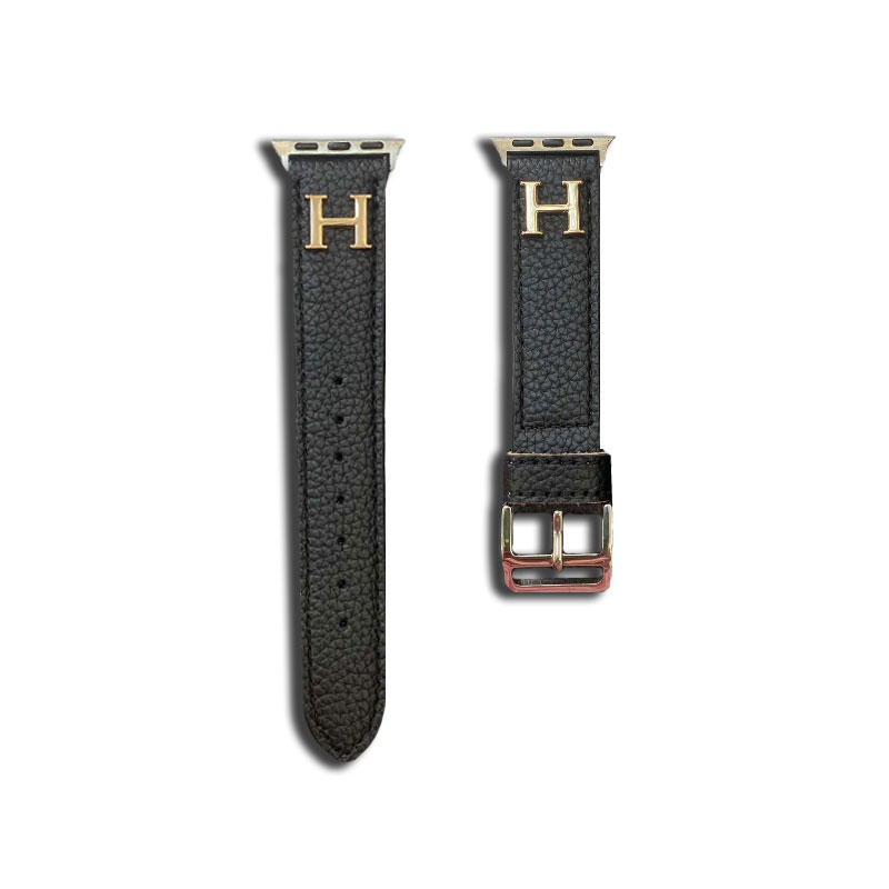 Luxury H Apple Watch Band Black-ZP240509-GTOCASE