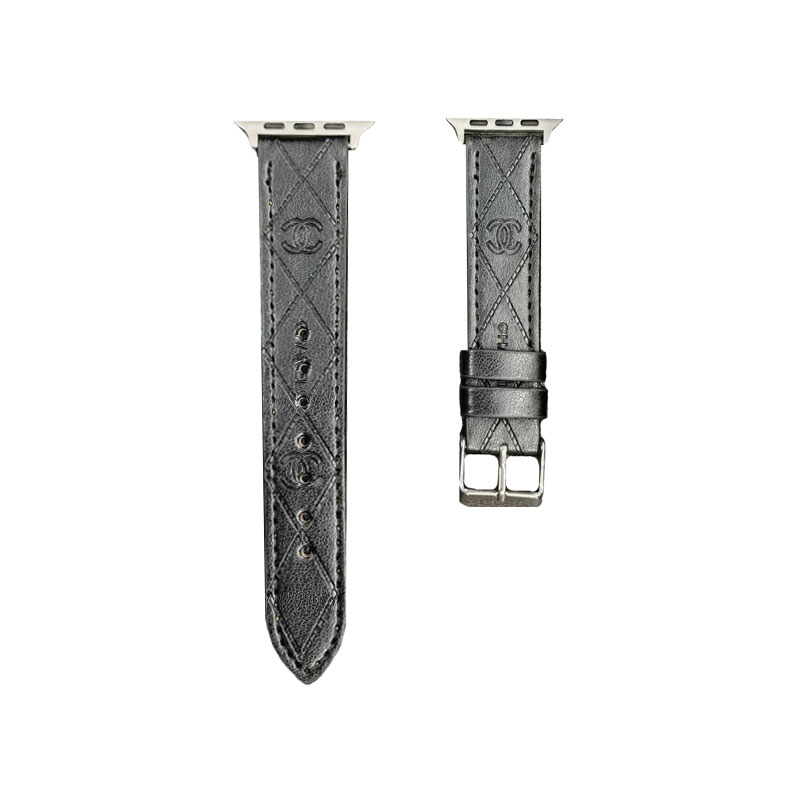 Leather CC Apple Watch Band Black-MLG24422-GTOCASE