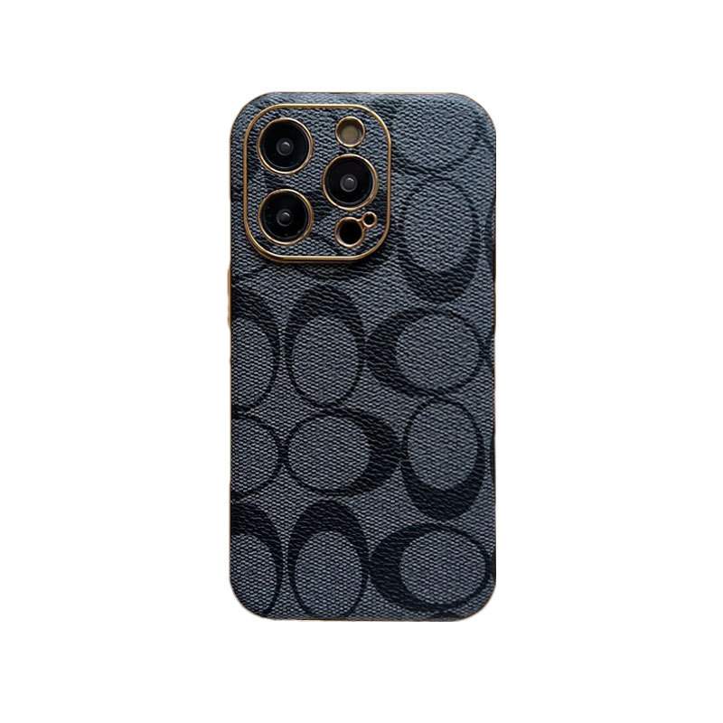 CH iPhone Case Leather Light Brown -QBK240513-GTOCASE