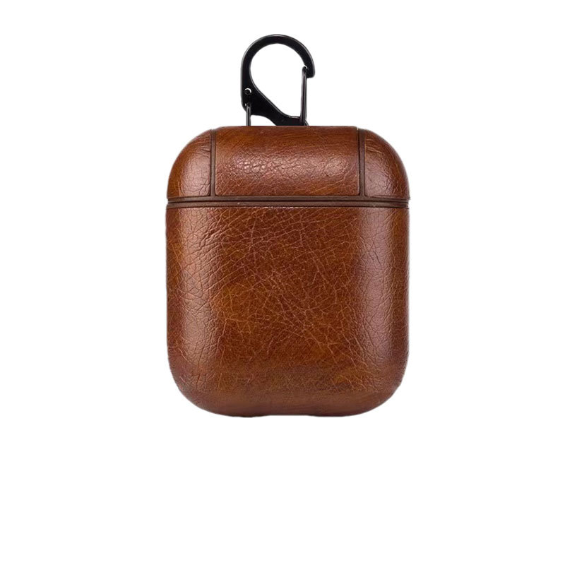 Leather Case For AirPods Pro Brown-ZP240703-GTOCASE