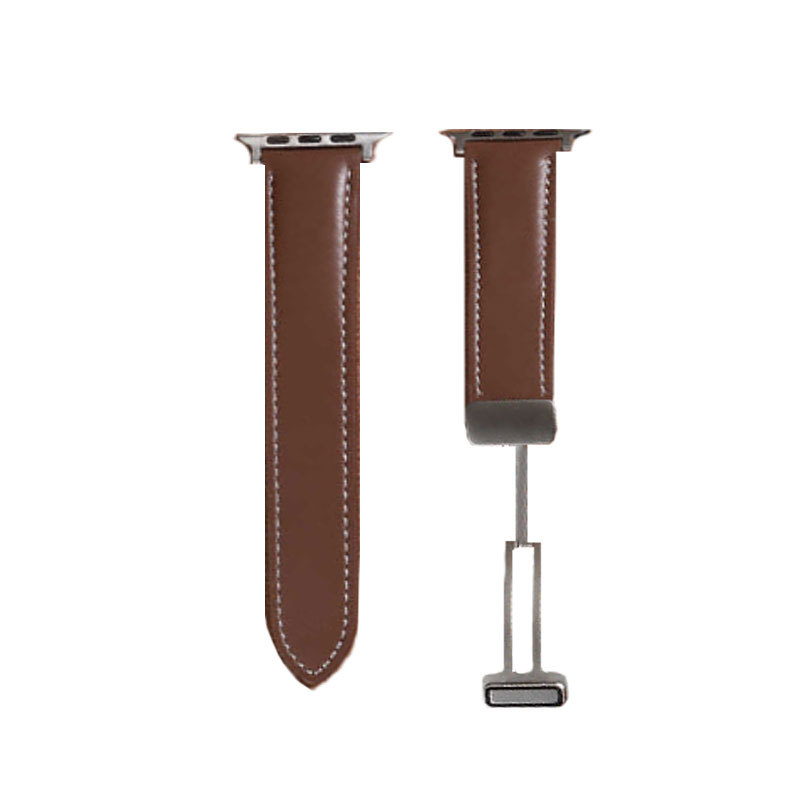 Leather Strap for Apple Watch Brown-NPK241104-GTOCASE