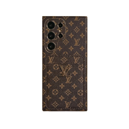 Leather Monogram Samsung Galaxy S Series Case With Card Holder Big Printing -CKK251506-GTOCASE