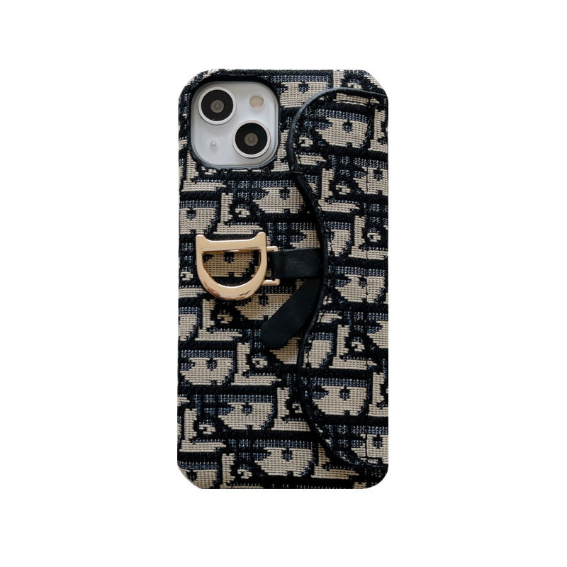 CD iPhone Case With Card Holder Gray-BY240112-GTOCASE