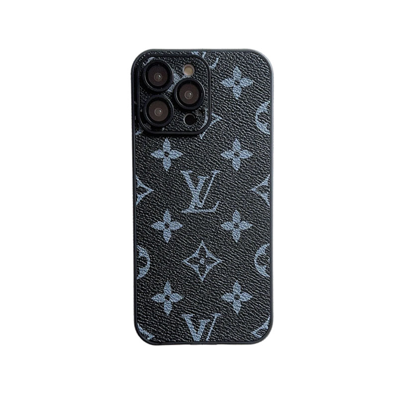 Leather Monogram iPhone Case With Lens Protection Big Printing -ZTK251736