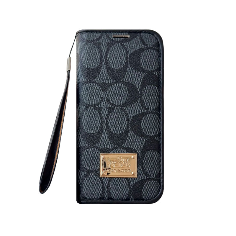 Leather Fold CH iPhone Case With Wallet And Strap-ZDK002