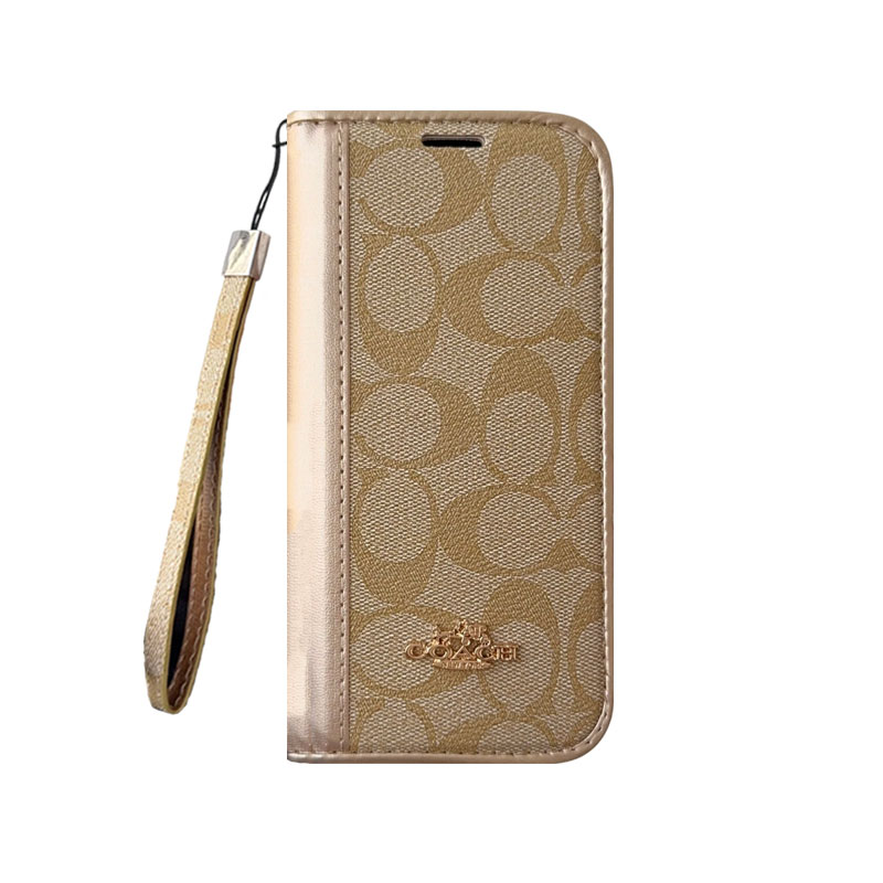 Classic Leather CH iPhone Case With Fold Wallet And Strap-LBPL005