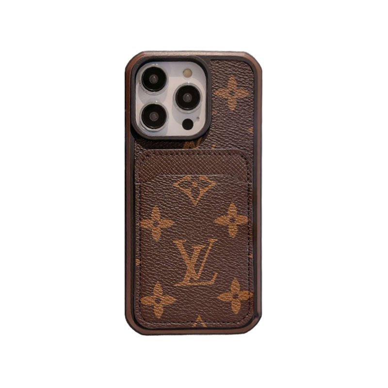 Monogram iPhone Case With Card Holder Big Printing -ZP241107-GTOCASE