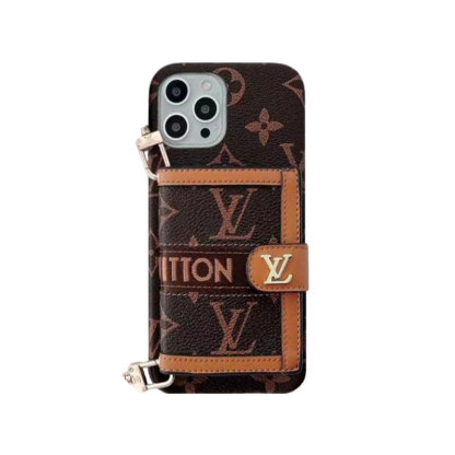 Monogram iPhone Case With Wallet And Strap Black -DL240329-GTOCASE