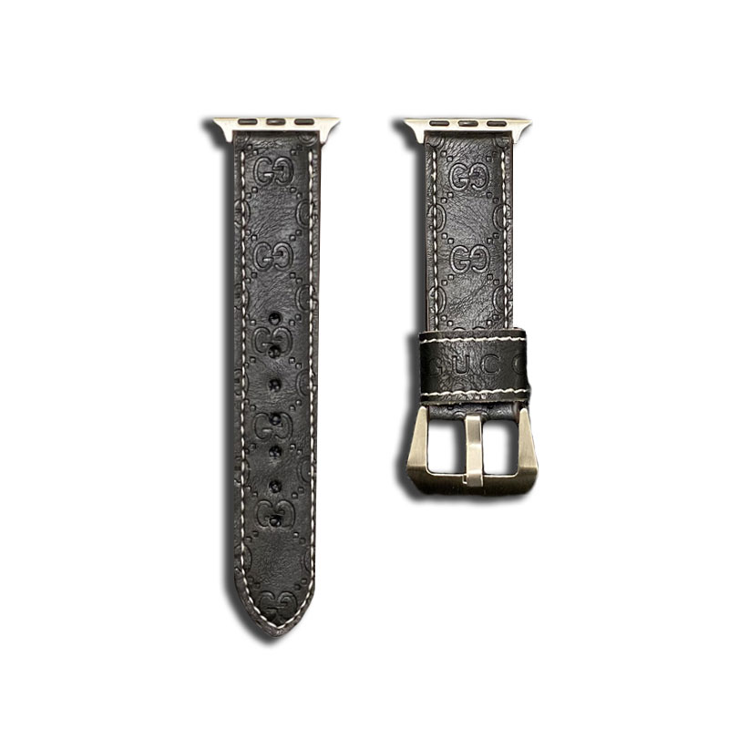 GG Apple Watch Band Leather Black-SW24422-GTOCASE