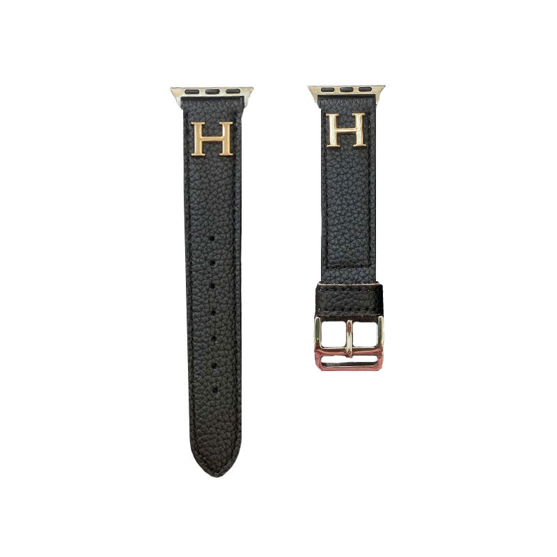 Luxury H Apple Watch Band Black-ZP240509-GTOCASE