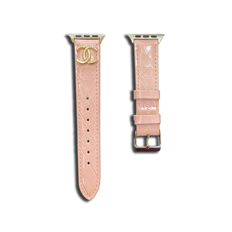 Leather CC Apple Watch Band Pink-DLG240509-GTOCASE