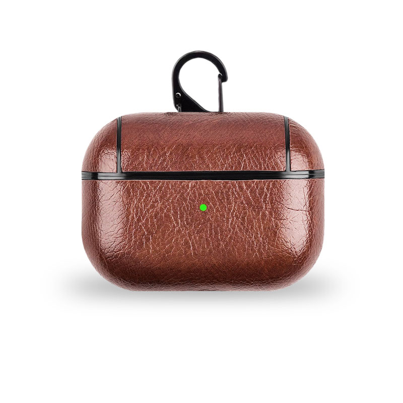  Leather Case For AirPods Pro Brown-ZP240703-GTOCASE