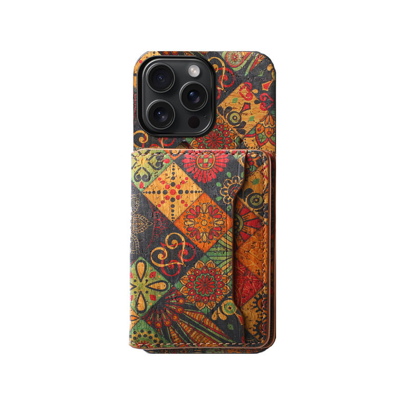 Leather Phone Case With Wallet For iPhone Brown-GGB241912-GTOCASE