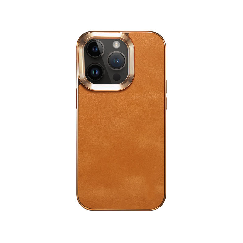leather Phone Case For iPhone Black-DDM241725-GTOCASE