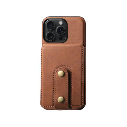 Classic Leather Phone Case With Purse For iPhone Black (Compatible With Magsafe)-CXB241102-GTOCASE
