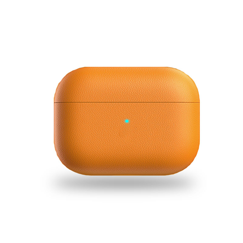 Leather Case For AirPods Pro Orange-CSK241104-GTOCASE