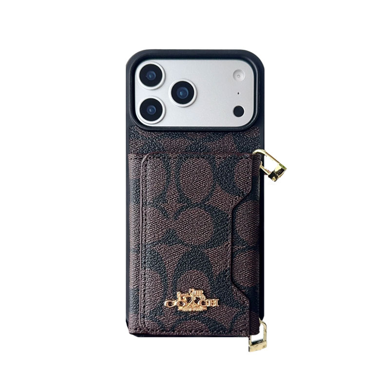 Leather CH iPhone Case With Wallet And Crossbody Strap-QBK251106