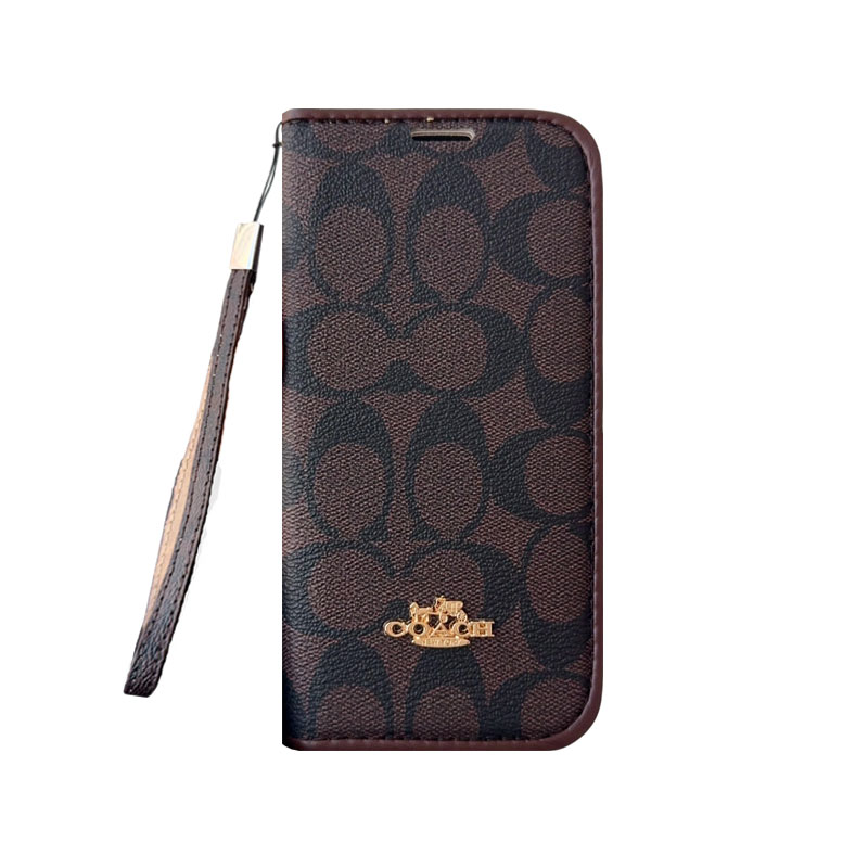 Classic Leather CH iPhone Case With Fold Wallet And Strap-LBPL005
