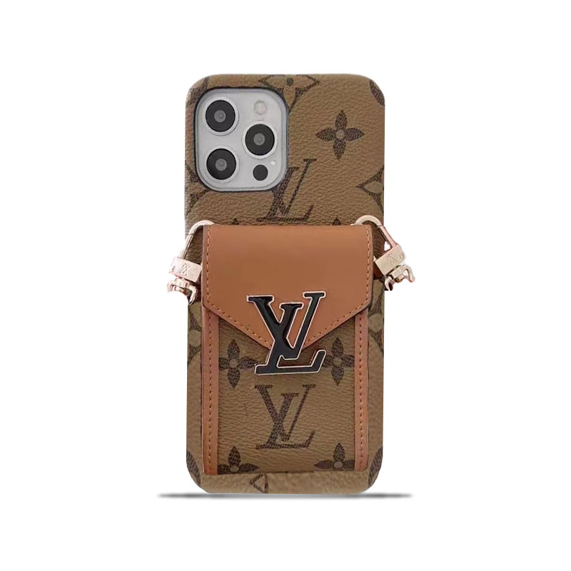 Monogram iPhone Case With Wallet And  Strap Yellow Printing -DGK240329-GTOCASE