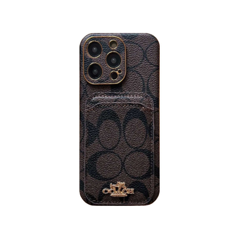 CH iPhone Case With Card Holder Coffe -KB241651-GTOCASE