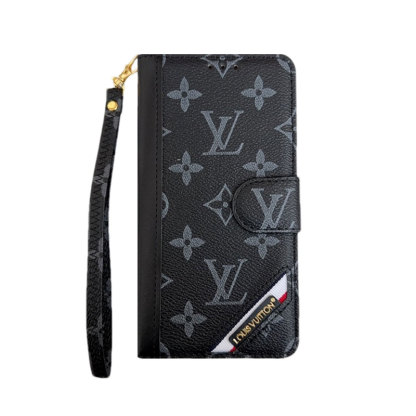 Monogram iPhone Case With Wallet  Leather Flip Case with Card Holders-PTK240513-GTOCASE