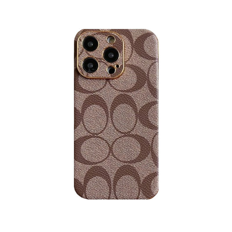 CH iPhone Case Leather Light Brown -QBK240513-GTOCASE