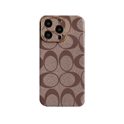 CH  iPhone Case Leather Light Brown -QBK240513-GTOCASE
