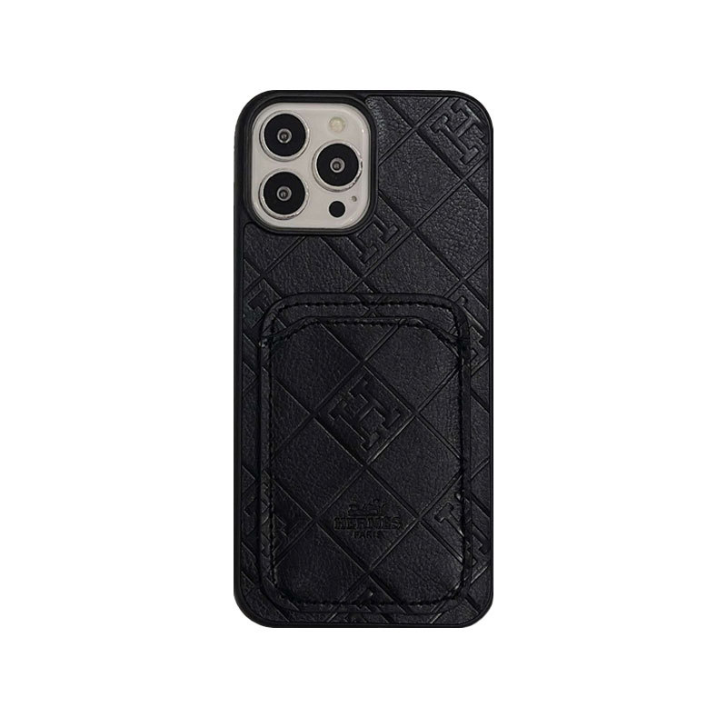 H Case With Card Holder For iPhone Orange-KBK241432-GTOCASE