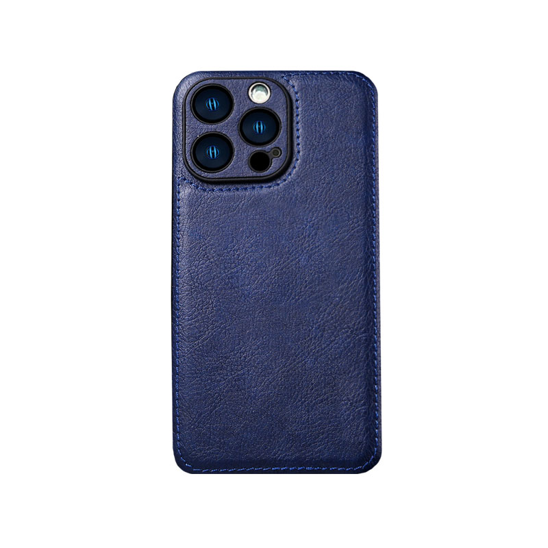 Leather Phone Case For iPhone Black -QB240312-GTOCASE