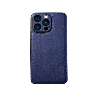 Leather Phone Case For iPhone Black -QB240312-GTOCASE