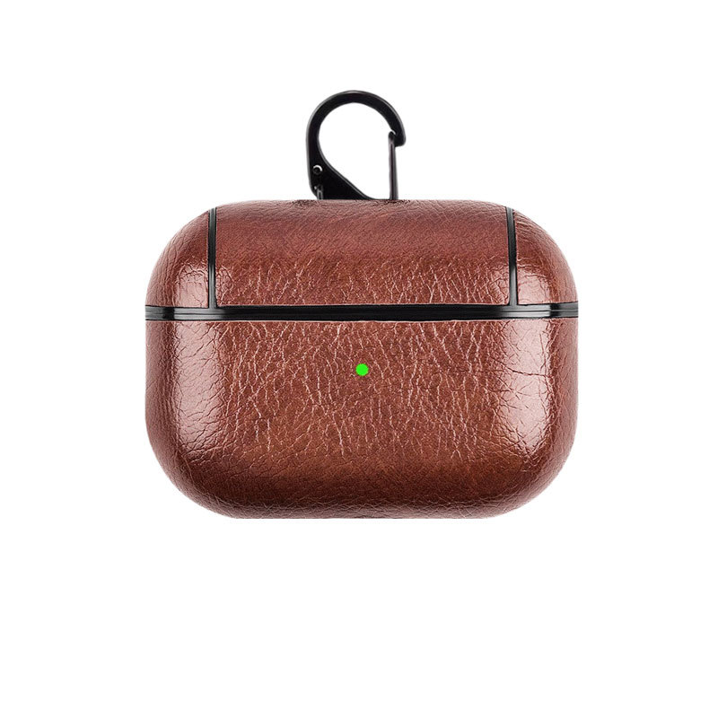 Leather Case For AirPods Pro Brown-ZP240703-GTOCASE