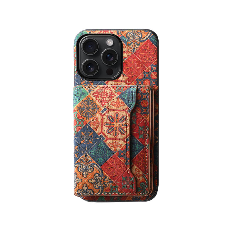Leather Phone Case With Wallet For iPhone Brown-GGB241912-GTOCASE