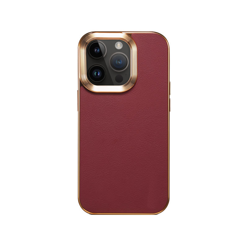 leather Phone Case For iPhone Black-DDM241725-GTOCASE