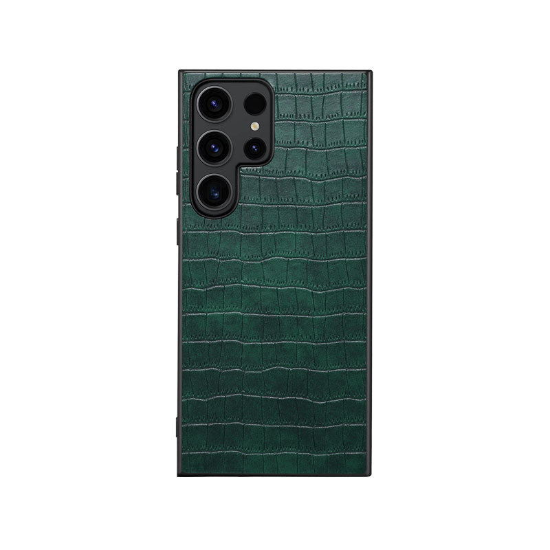 Alligator Print Leather Phone Case For Samsung Black-EYS241104-GTOCASE