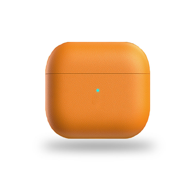 Leather Case For AirPods 4 Orange-CSK241104-GTOCASE