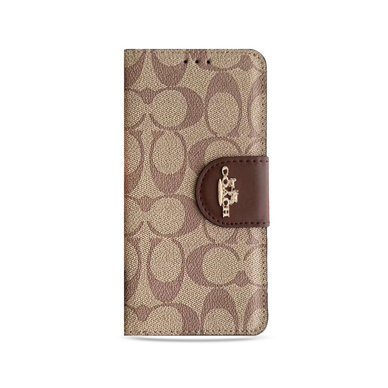 CH iPhone Case Leather Flip Case with Card Holder Brown-PTK241622-GTOCASE