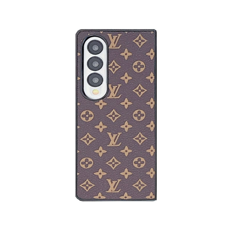 Leather Monogram Galaxy Z Flod Series Case Big Printing -ZDP251805-GTOCASE