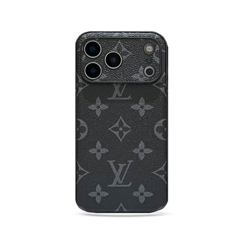 Black Monogram iPhone Case For iPhone 17 Series-CRk251026