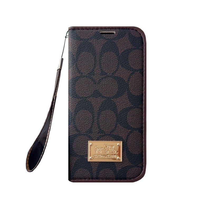Leather Fold CH iPhone Case With Wallet And Strap-ZDK002