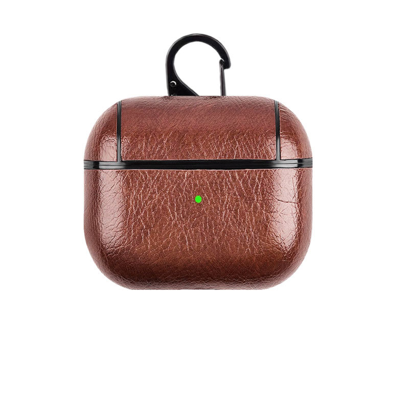 Leather Case For AirPods Pro Brown-ZP240703-GTOCASE
