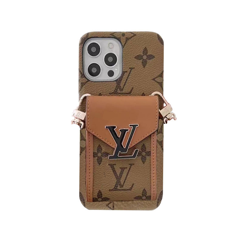 Monogram iPhone Case With Wallet And Strap White Grid -DGK240329-GTOCASE