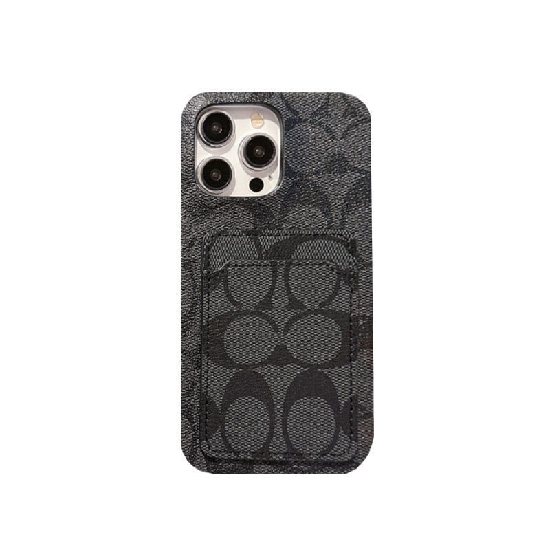 Classic CH iPhone Case With Card Holder White -JQB240330-GTOCASE