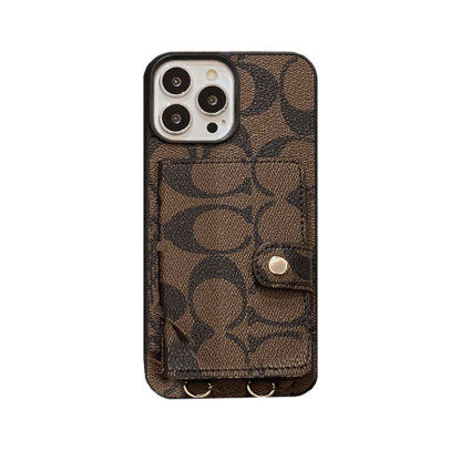 CH  iPhone Case With Wallet And  Strap White -SZK240402-GTOCASE