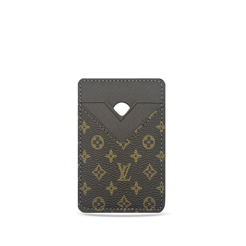 Luxury Leather Monogram Magnetic Wallet Small Printing-GELV075