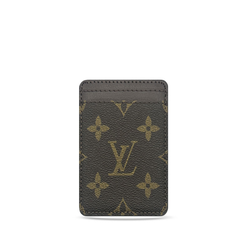 Premium Leather Monogram Magnetic Wallet Big Printing-GELV071